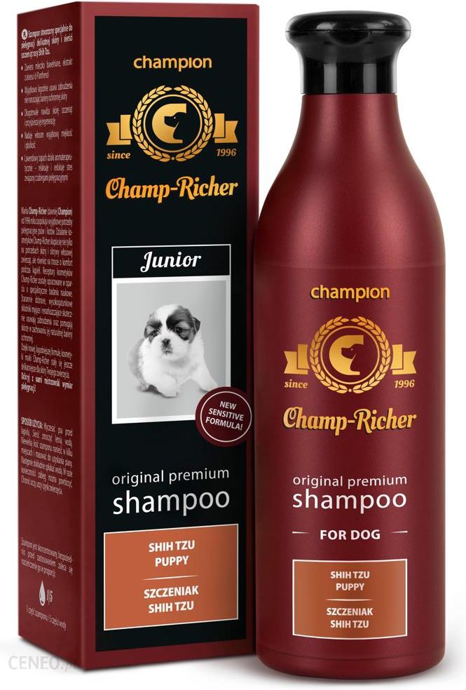 champ-richer champion profesjonalny szampon dla szczeniąt rasy shih tzu 250ml