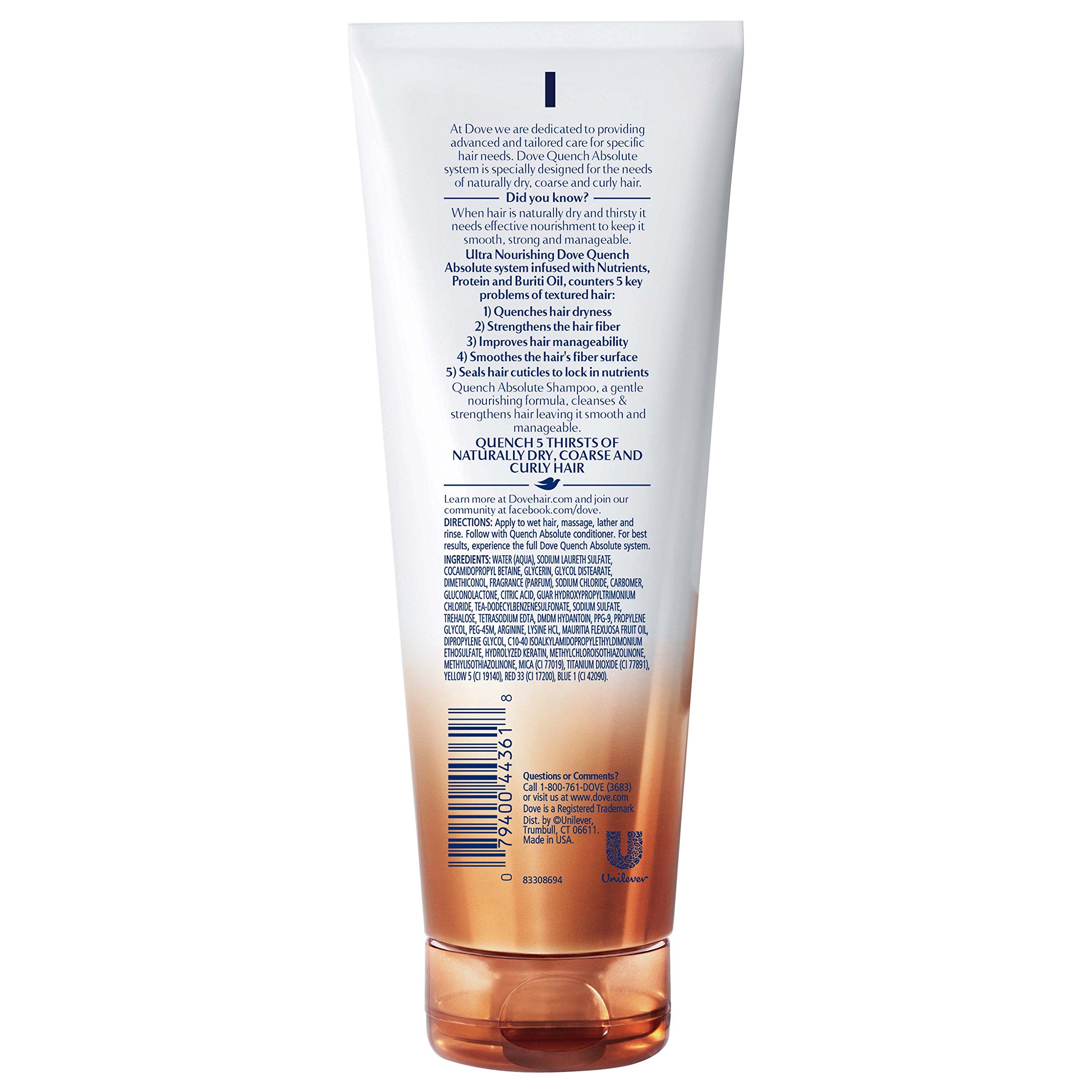 dove advanced hair series szampon quench absolute