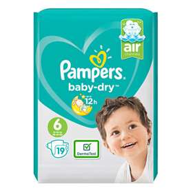 pampers baby dry extra large+