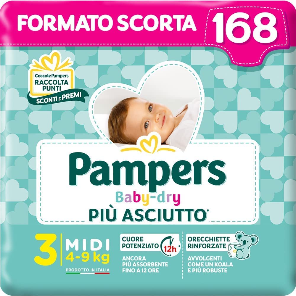 pannolini pampers 80 taglia 3