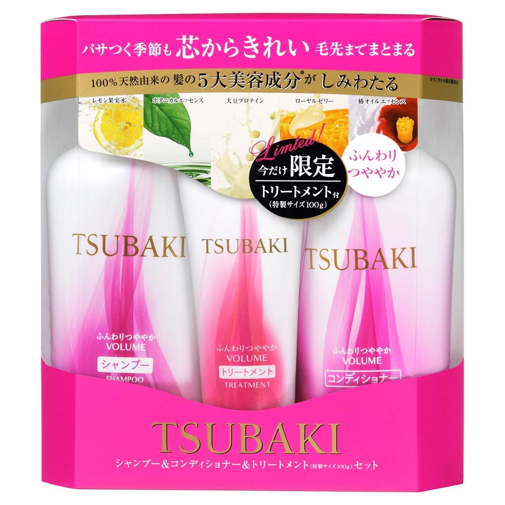 Shiseido „Tsubaki Volume” szampon do włosów+Shiseido „Tsubaki Volume” odżywka do włosów 450ml+450ml