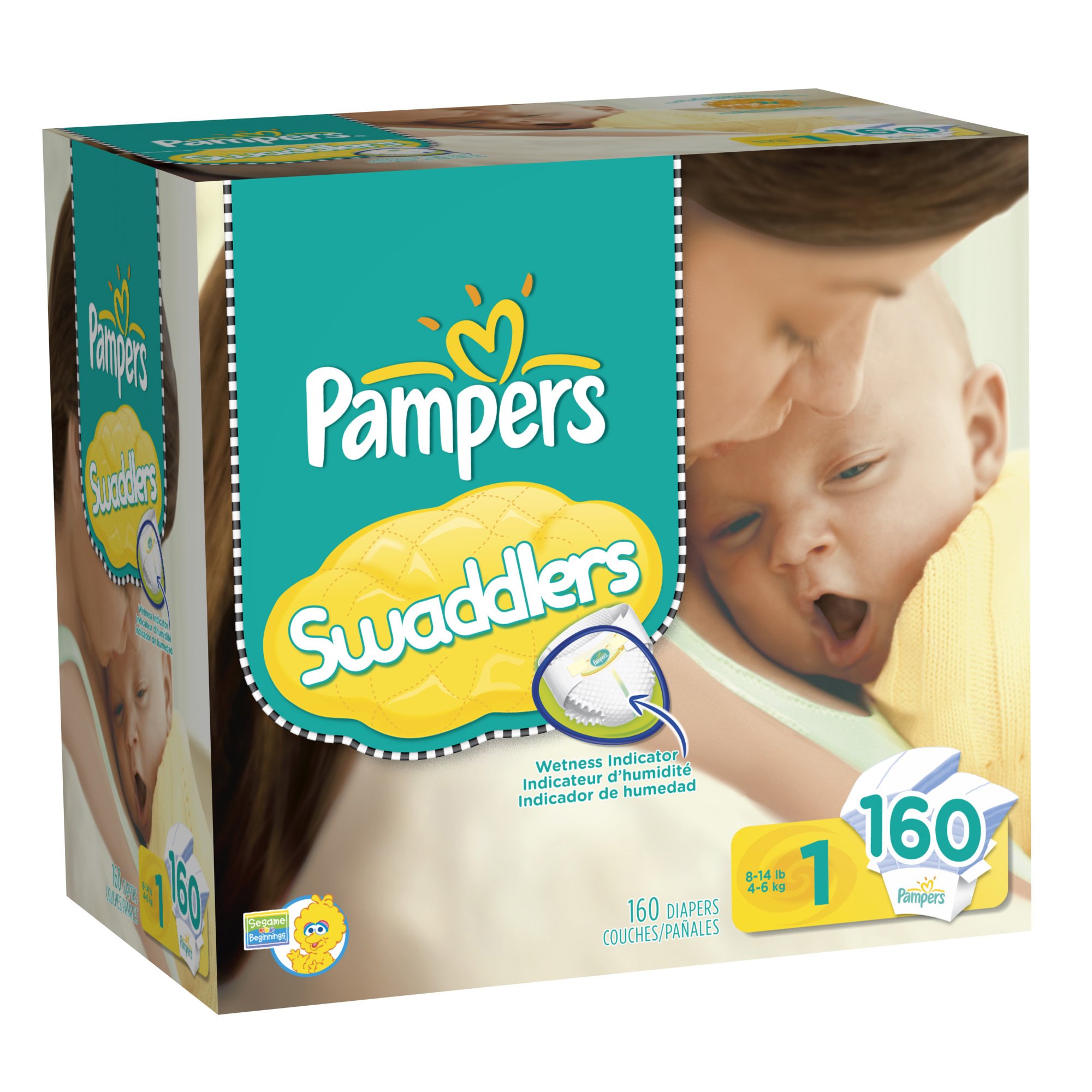 pampers mega box size 1