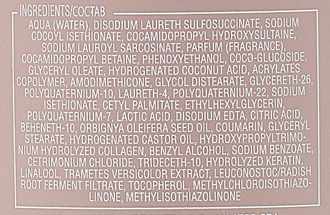 alfaparf keratin therapy lisse szampon skład