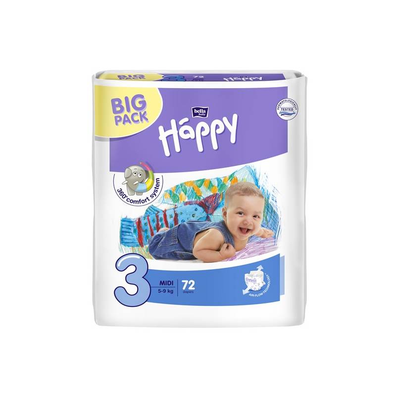 pieluchy happy 360 comfort system big pack