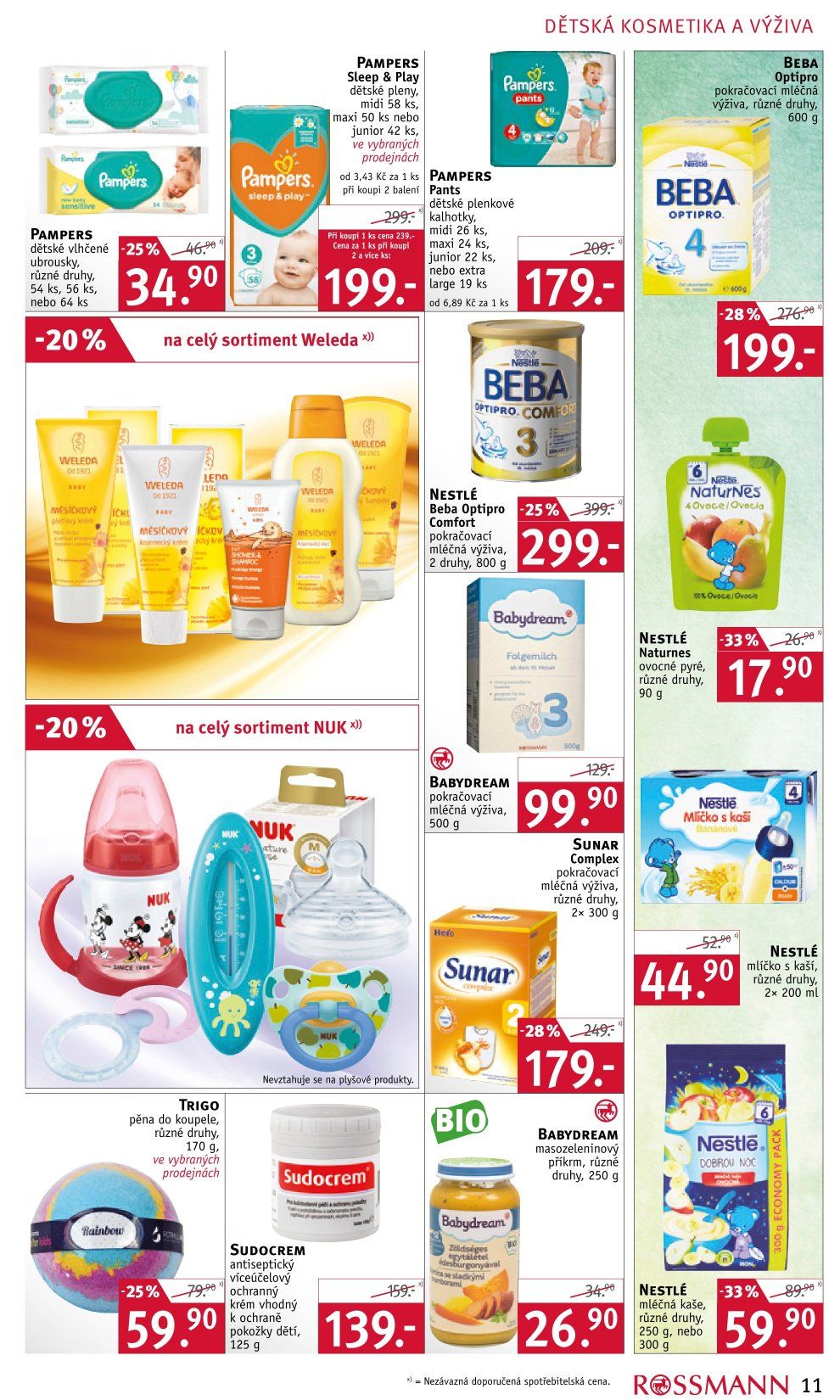 pampers play and sleep cena rossmann