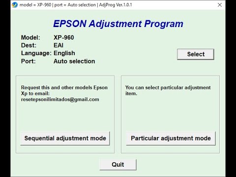 epson pampers reset xp 960