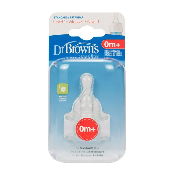 Dr.Browns 302 Silicone nipple for bottles 0m+