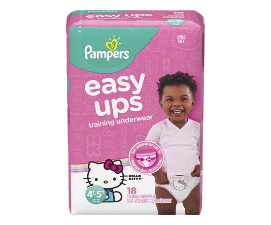 pampers hello kitty pull ups front and back