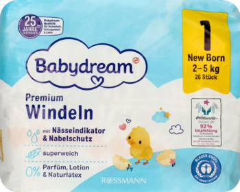 pieluchy rossmann babydream 1 cena