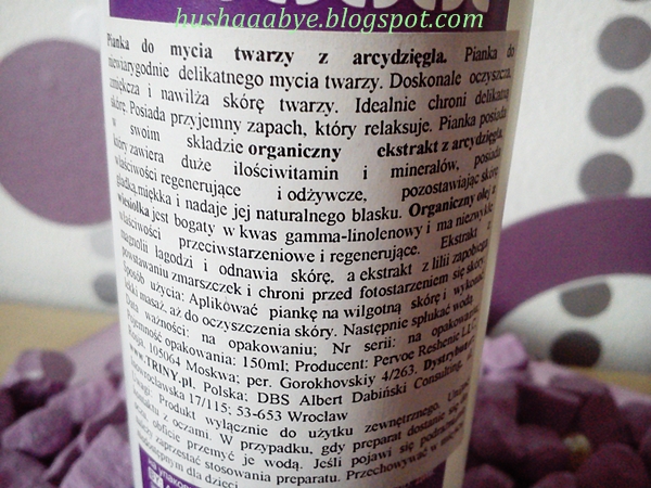 organic therapy pianka do mycia twarzy z arcydzięgla 150ml