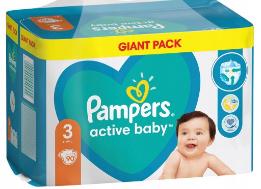 pampers baby dry 3 cena 90 sztuk