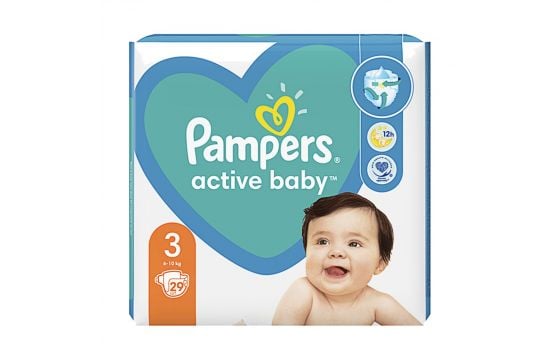 pampers 3 baby active