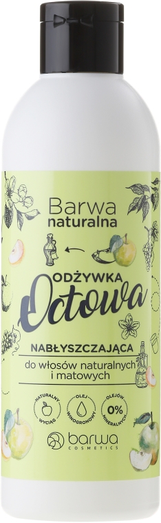 barwa naturalna odżywka do włosów octowa