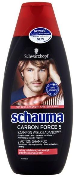 schauma carbon force 5 szampon do włosów dla mężczyzn