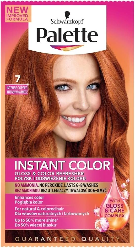 palette instant color szampon koloryzujący nr 7 intensywna mied