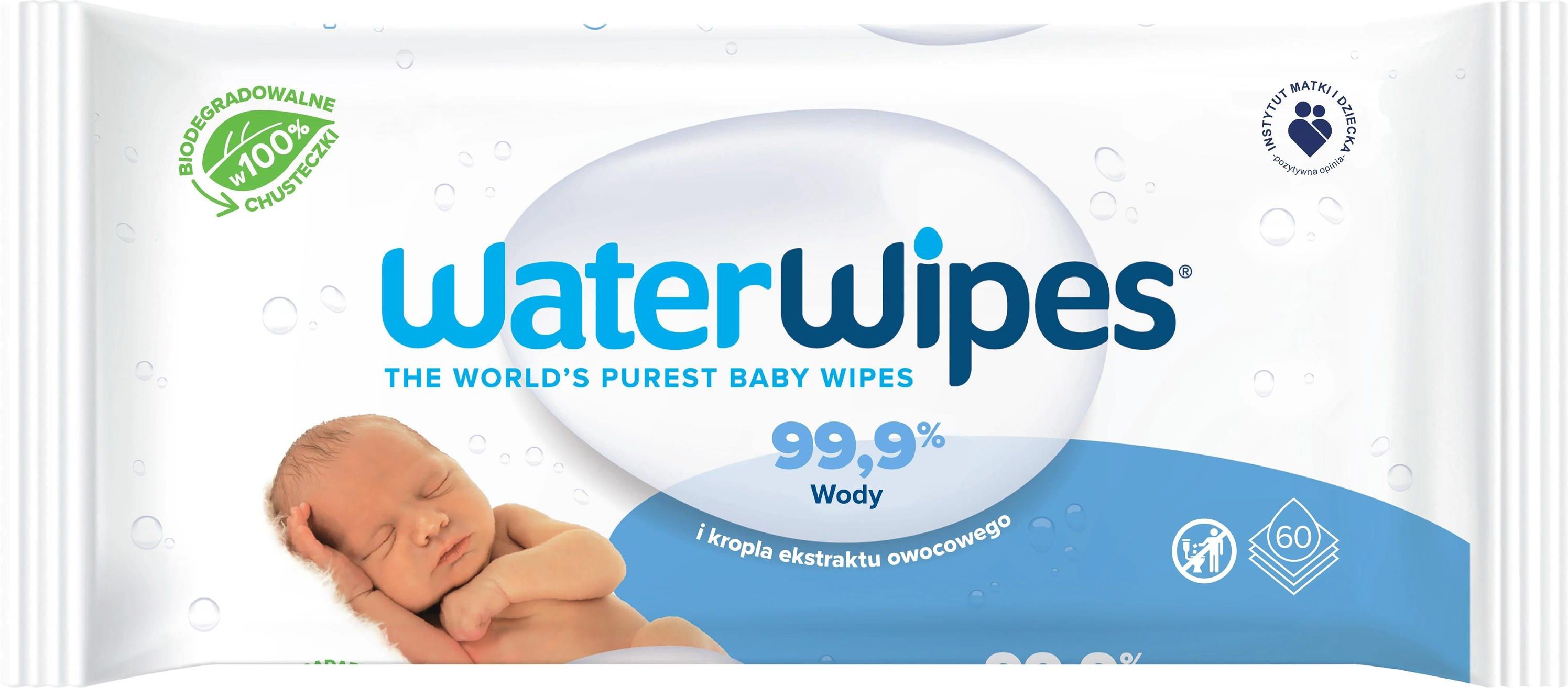 chusteczki nawilżane wodą water wipes