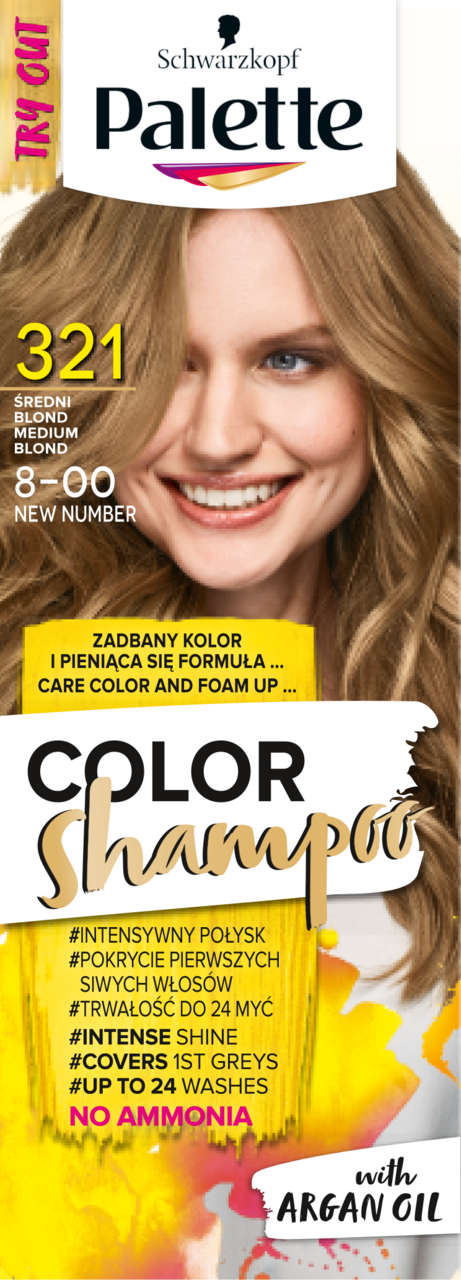 palette szampon koloryzujący średni blond