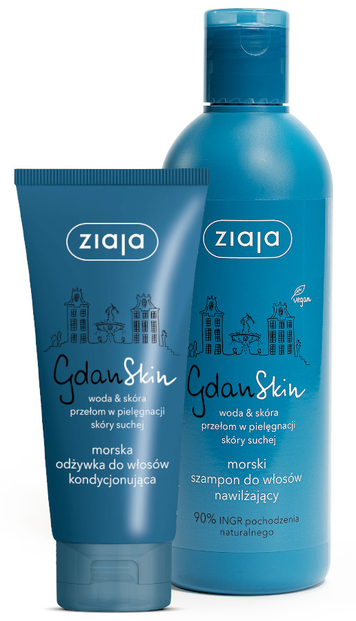 ziaja gdanskin woda&skóra morska odżywka do włosów kondycjonująca 100 ml