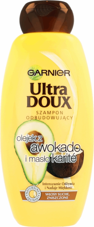 garnier ultra doux szampon z masłem kakaowym i olejem kokosowym