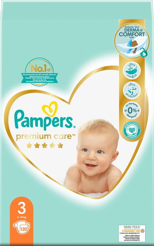 pampers 3 premium care 120