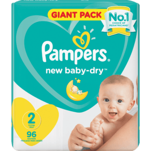 pampers new baby dry 2 giant pack