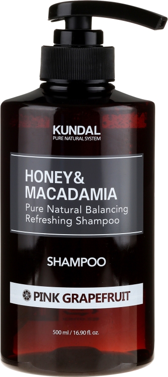 kundal szampon do włosów różowy grejpfrut honey&macadamia shampoo