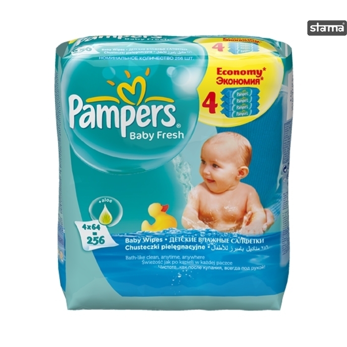 chusteczki pampers 4x64