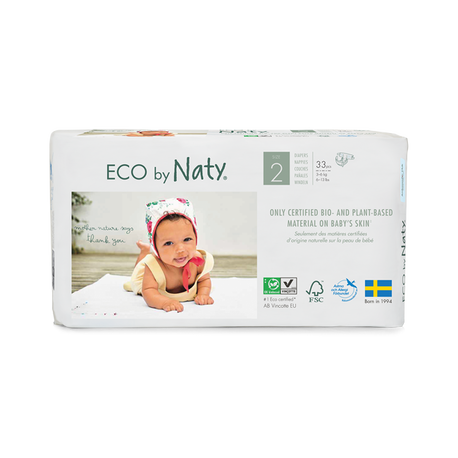 naty pieluchy jednorazowe no.2 3-6 kg 33 szt eko