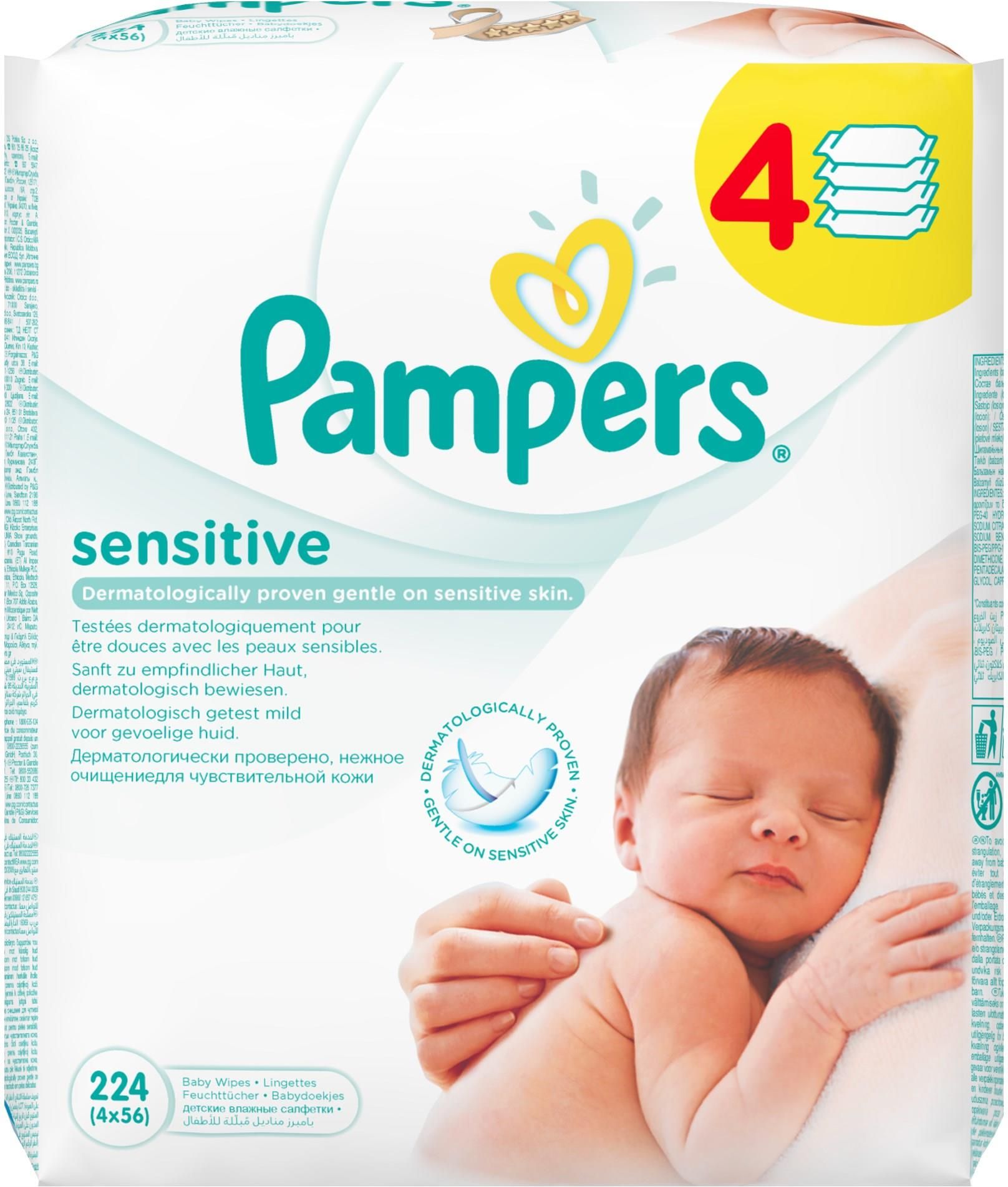 4 pak chusteczki pampers