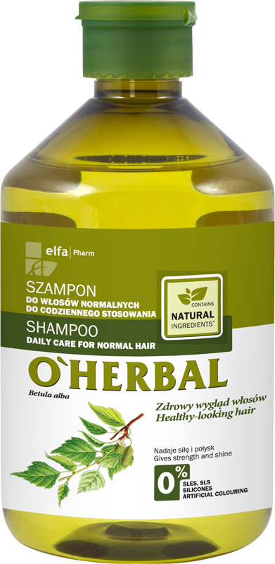 oherbal szampon ekstrakt z brzozy włosy normalne