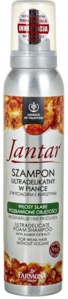 szampon w piance jantar