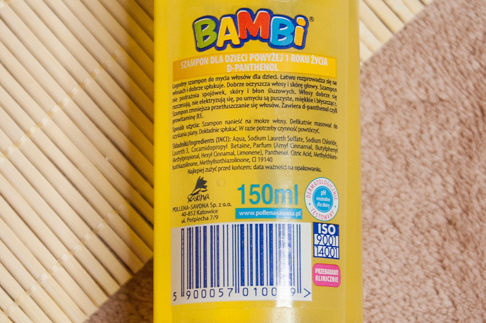 szampon z pantenolem bambi sklad