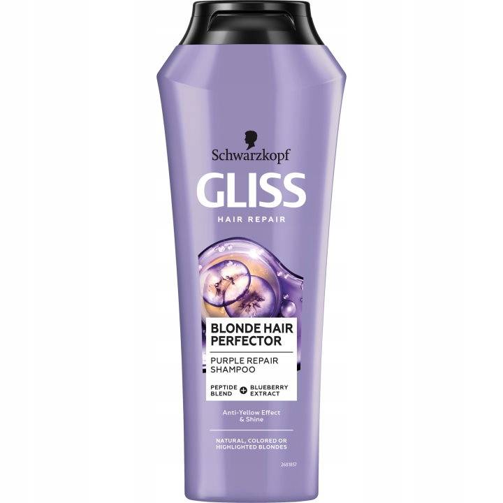 fioletowy szampon do włosów blond
