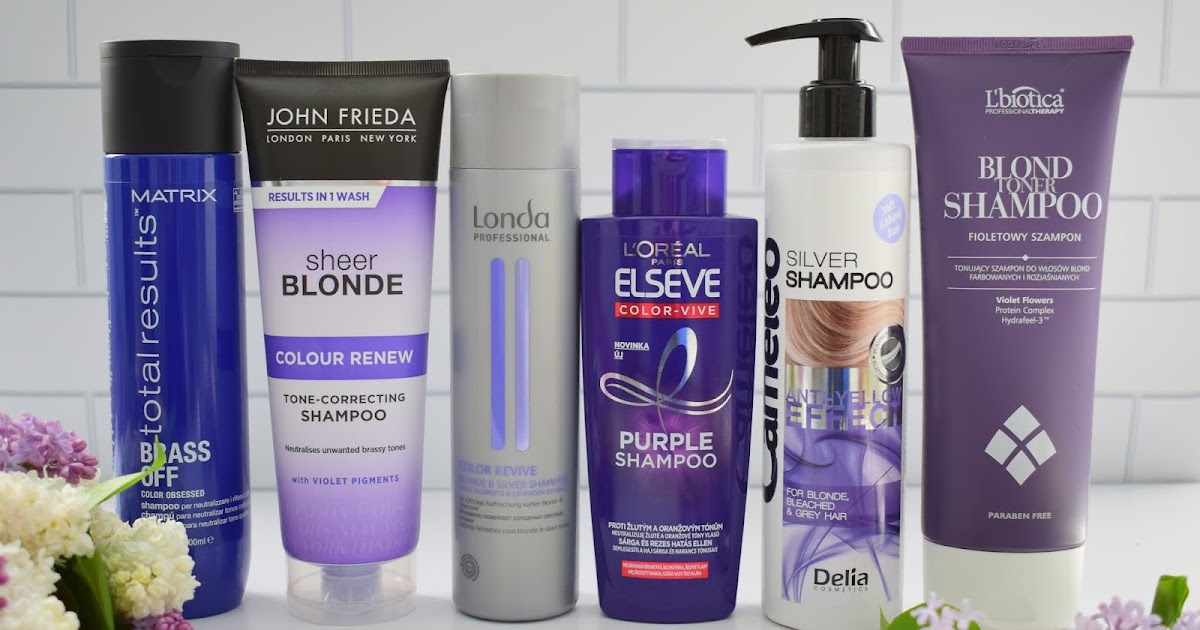 fioletowy szampon do włosów blond loreal