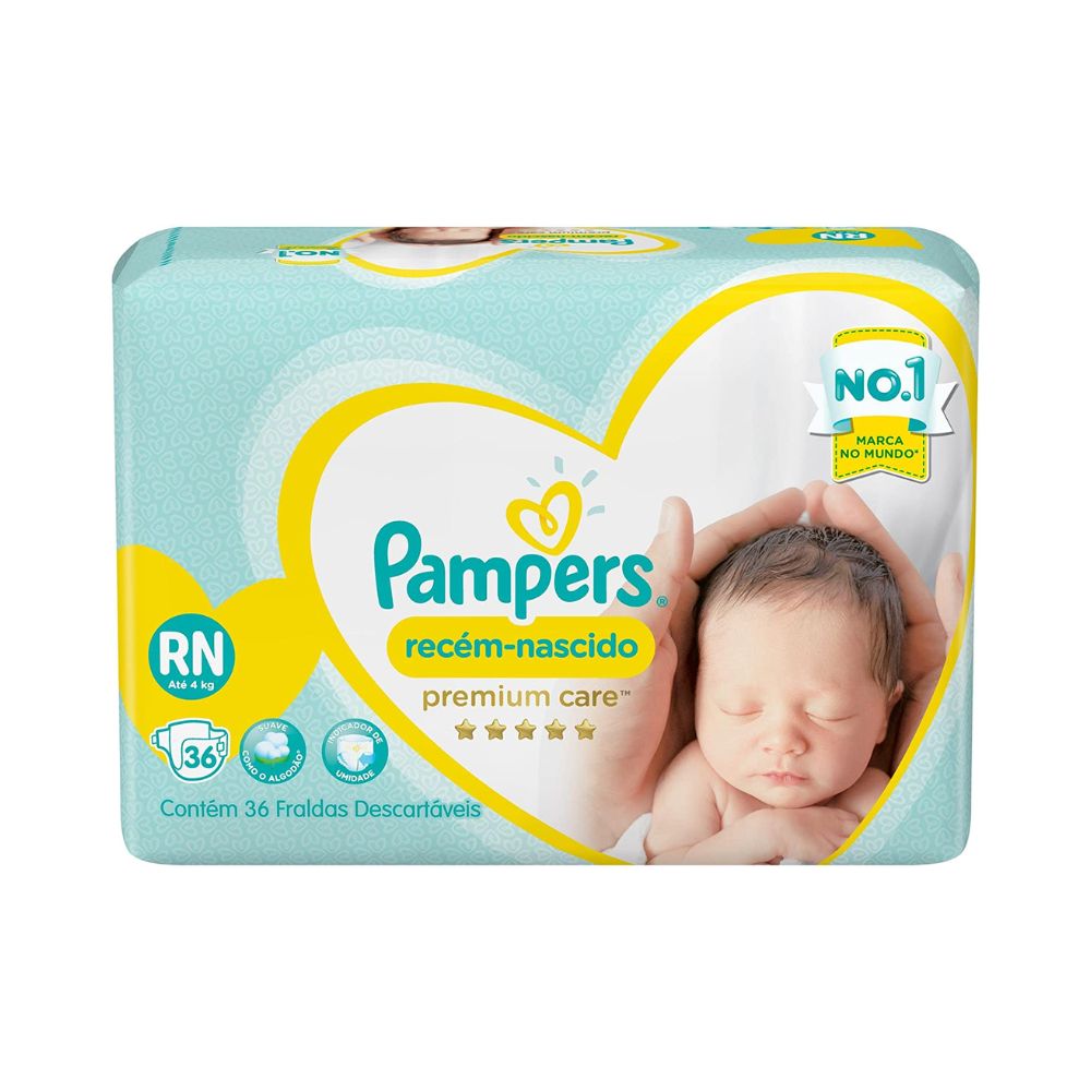 fralda pampers rn