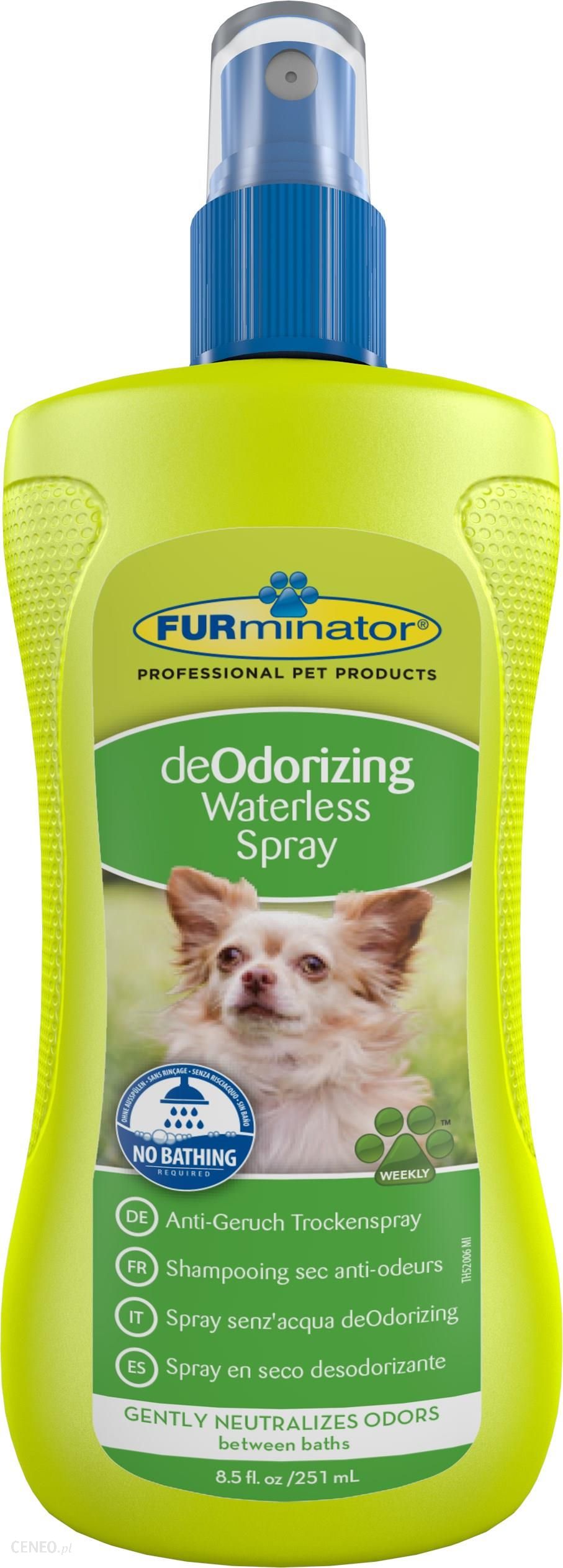 furminator suchy szampon dla psów zmniejszający linienie opinie