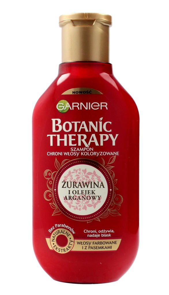 garnier botanic therapy do włosów farbowanych żurawina i olejek arganowy