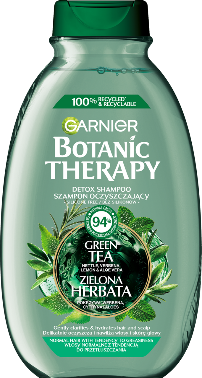 garnier szampon zielony