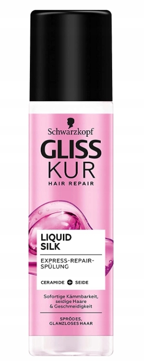 gliss kur liquid silk odżywka ekspresowa do włosów matowych