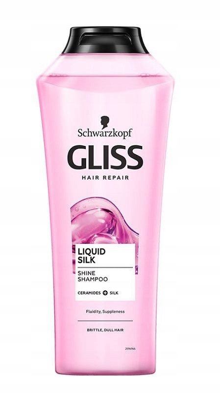 gliss kurliquid silk szampon do włosów łamliwych i matowych