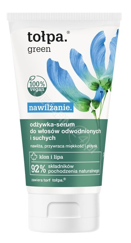 green nawilżająca odżywka-serum do włosów odwodnionych