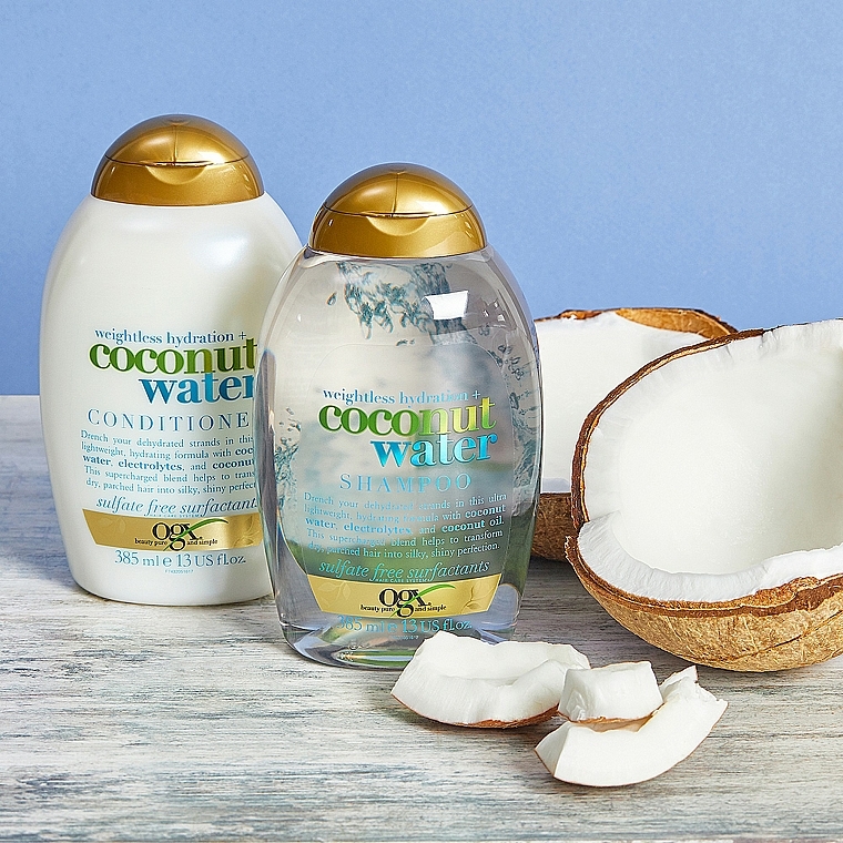 gx nawilżający szampon z wodą kokosową coconut water