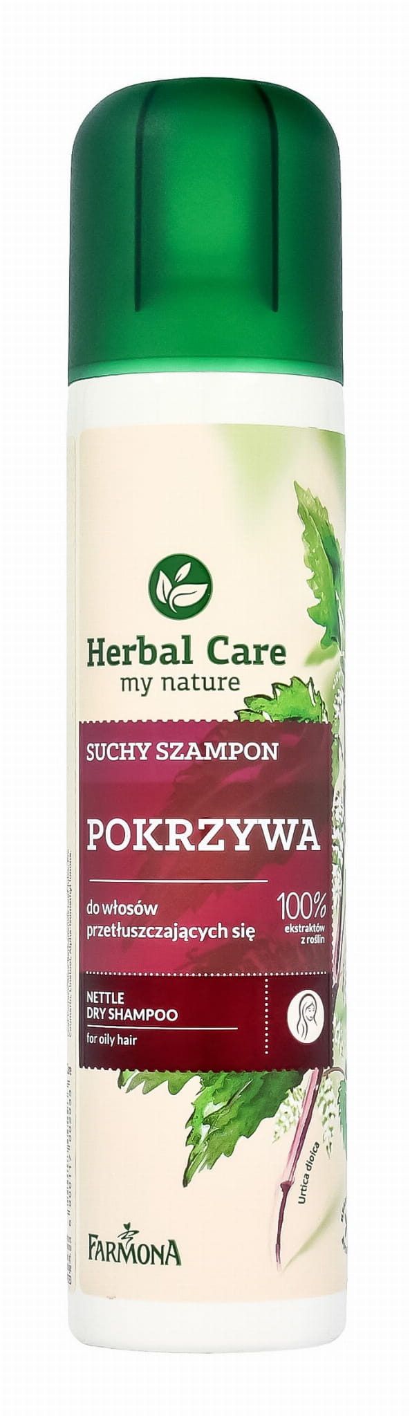 herbal care suchy szampon pokrzywa