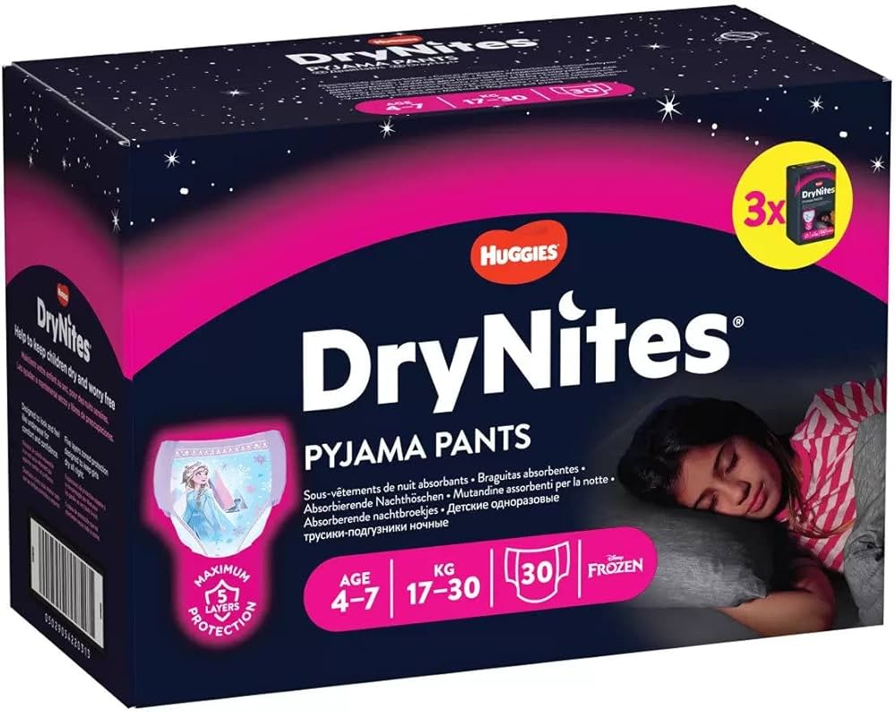 huggie drynites pampers pyjama