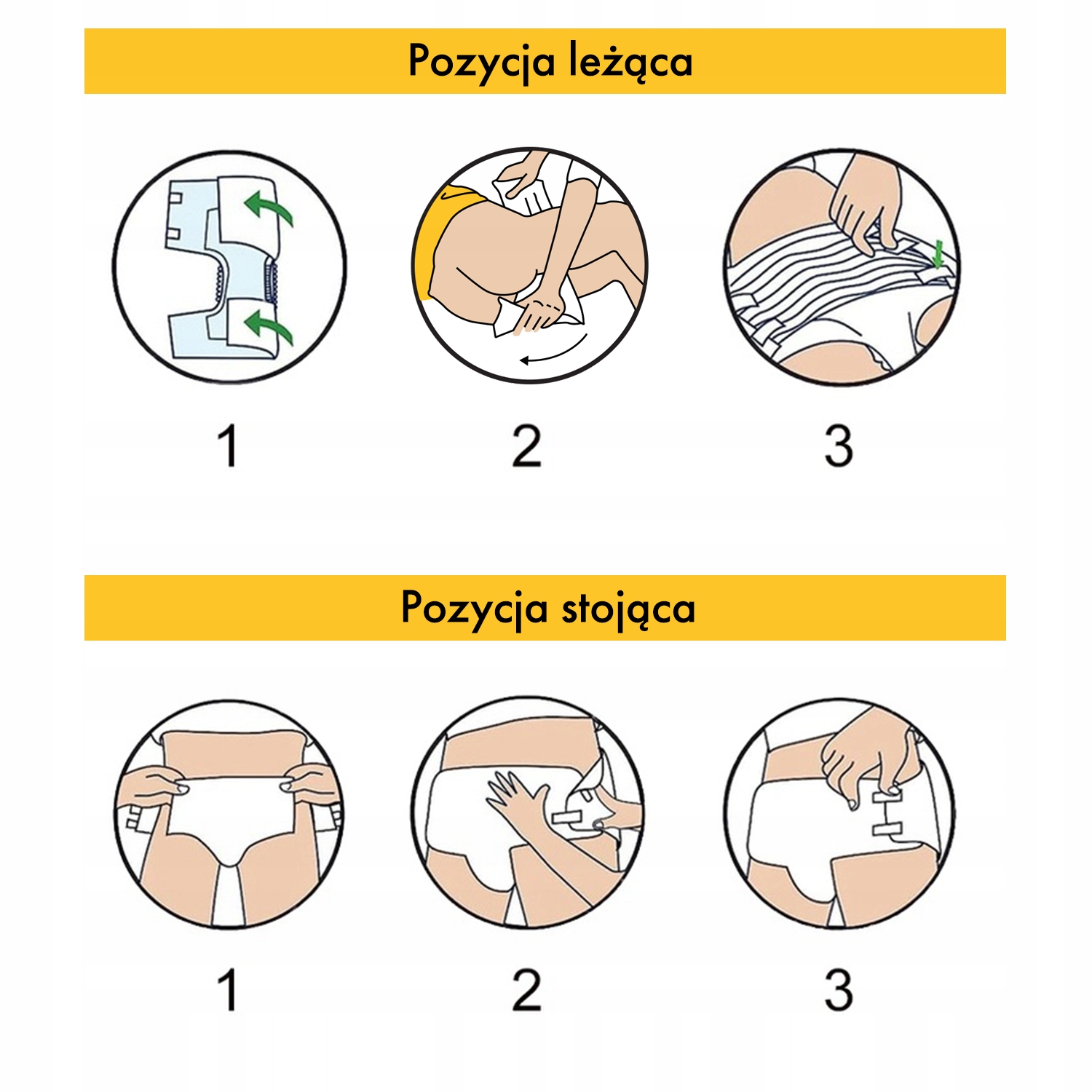 instrukcja zakładania pieluchy