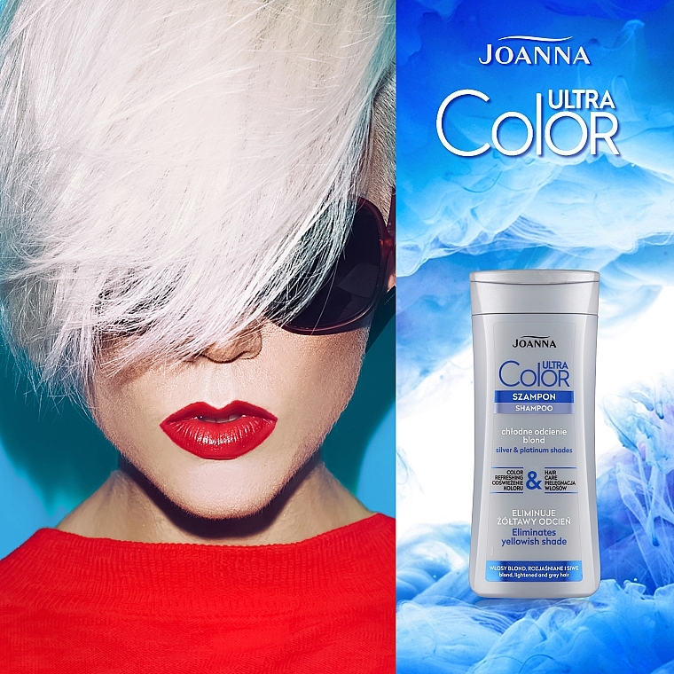 joanna ultra color system szampon do włosów rozjaśnianych i siwych