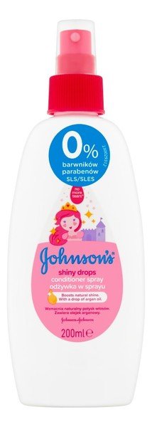 johnsons baby shiny drops odżywka do włosów w sprayu