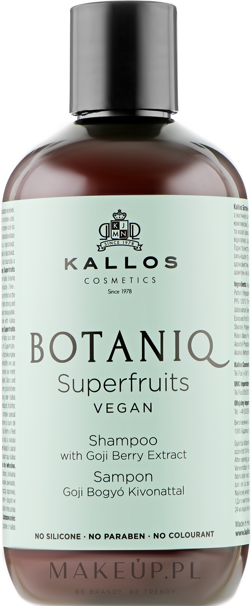 kallos botaniq superfruits szampon do włosów 300ml