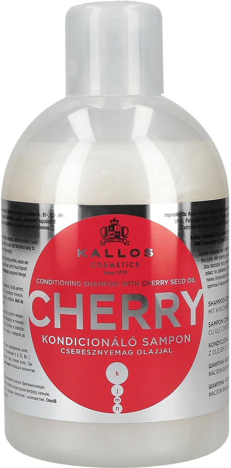 kallos cherry kondycjonujący szampon do włosów 1000ml