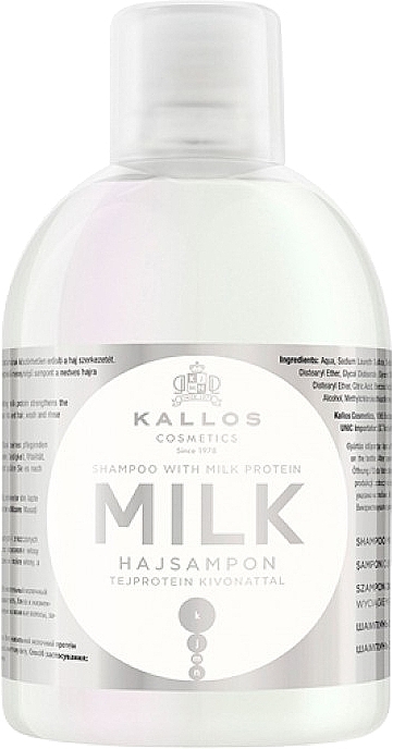 kallos hair milk szampon